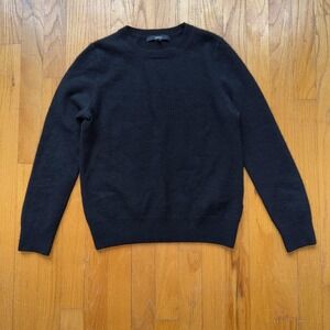 Quince Black Crew Neck Sweater